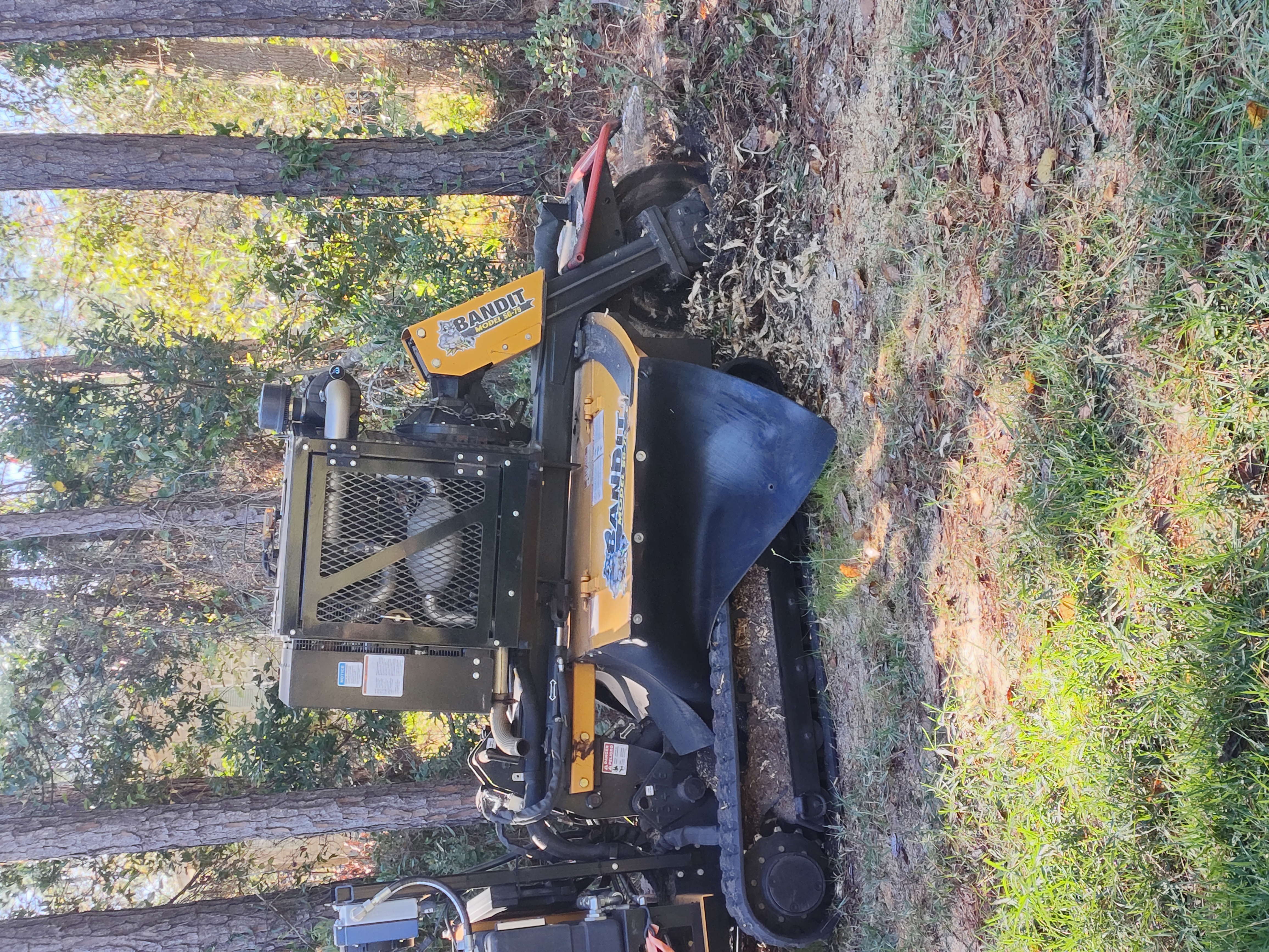 Stump grinding service
